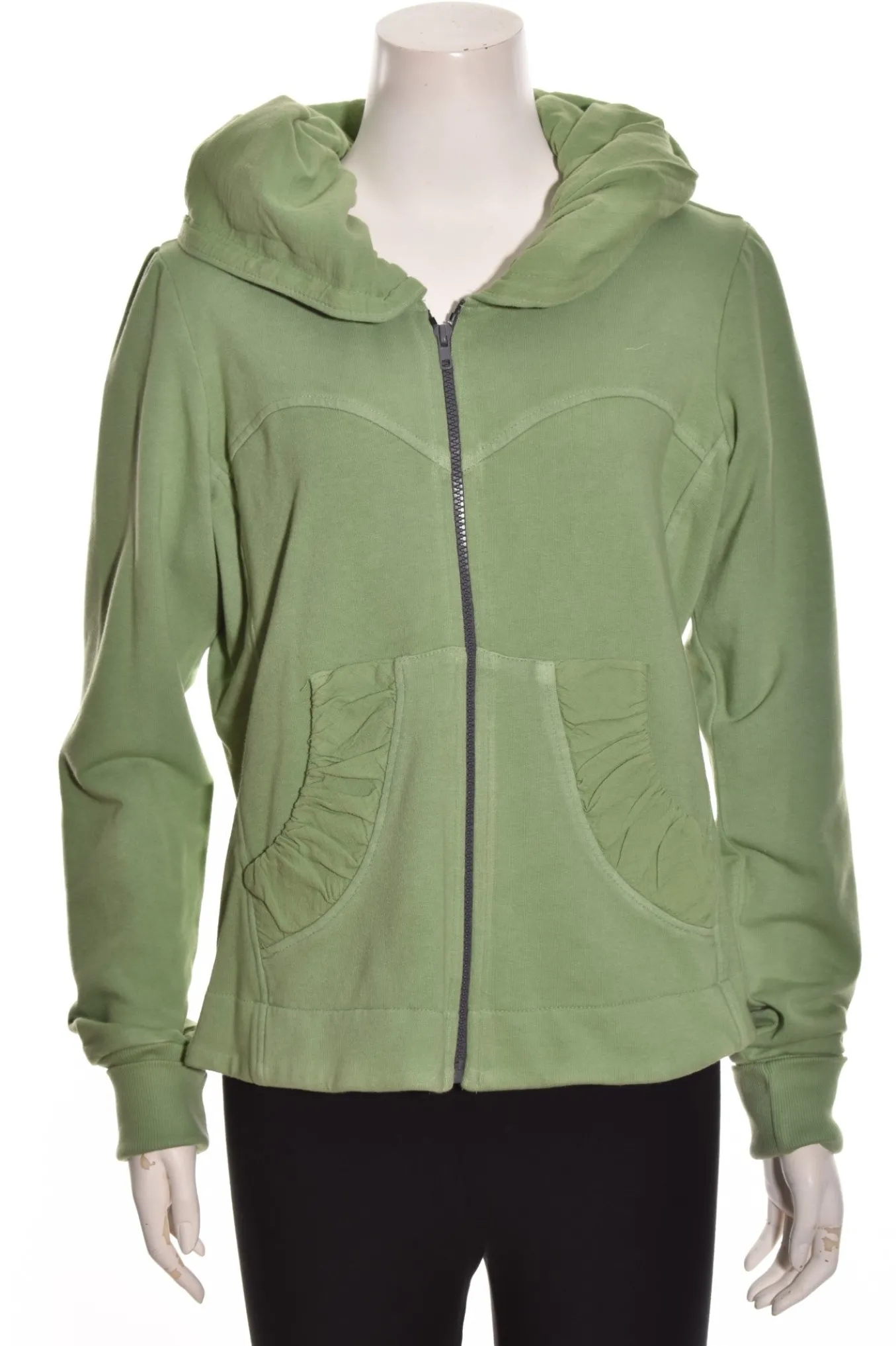 Color Me Cotton. Zip Front Short Hoodie.