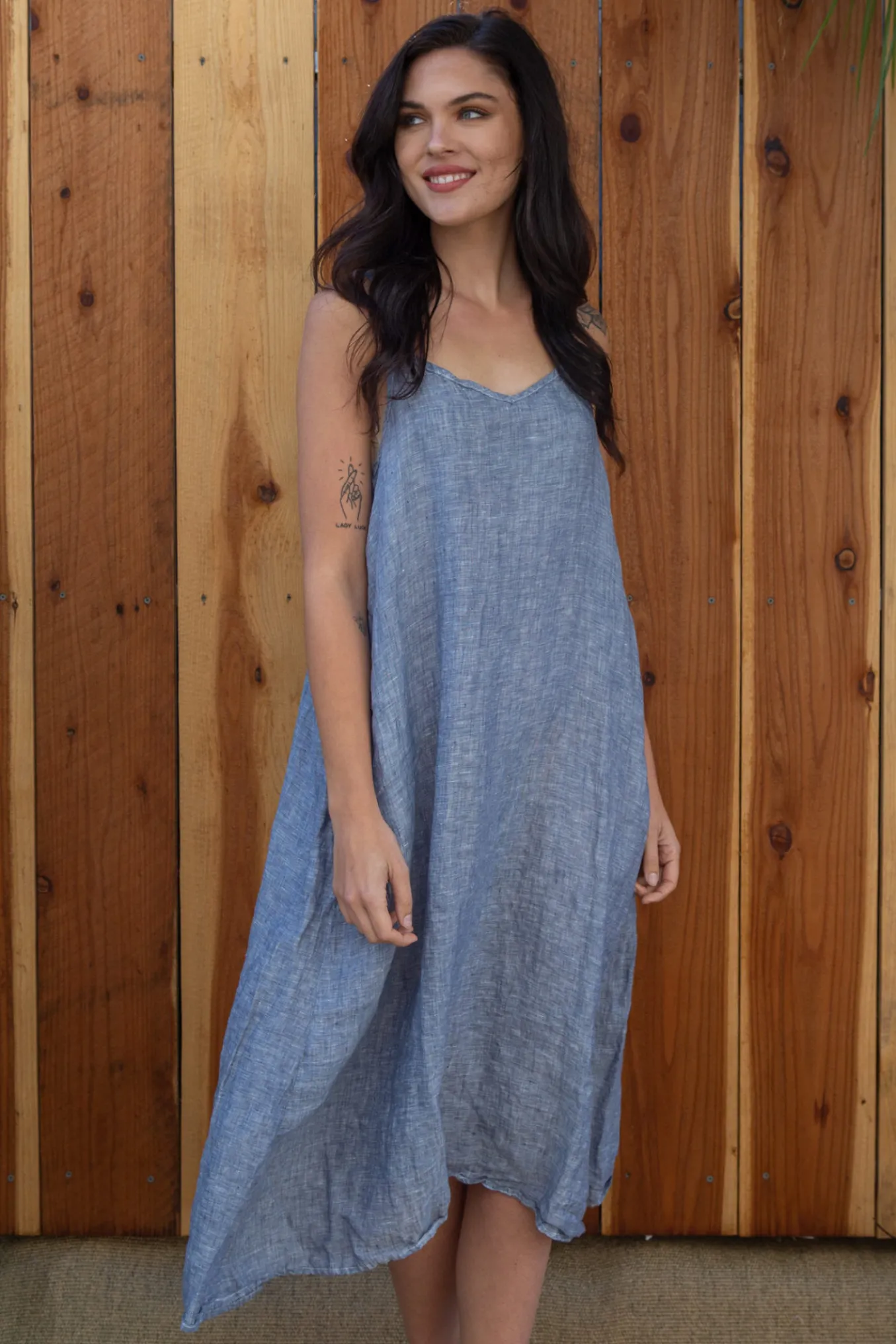 Cp Shades. Fairie Dress. (Faded Denim).