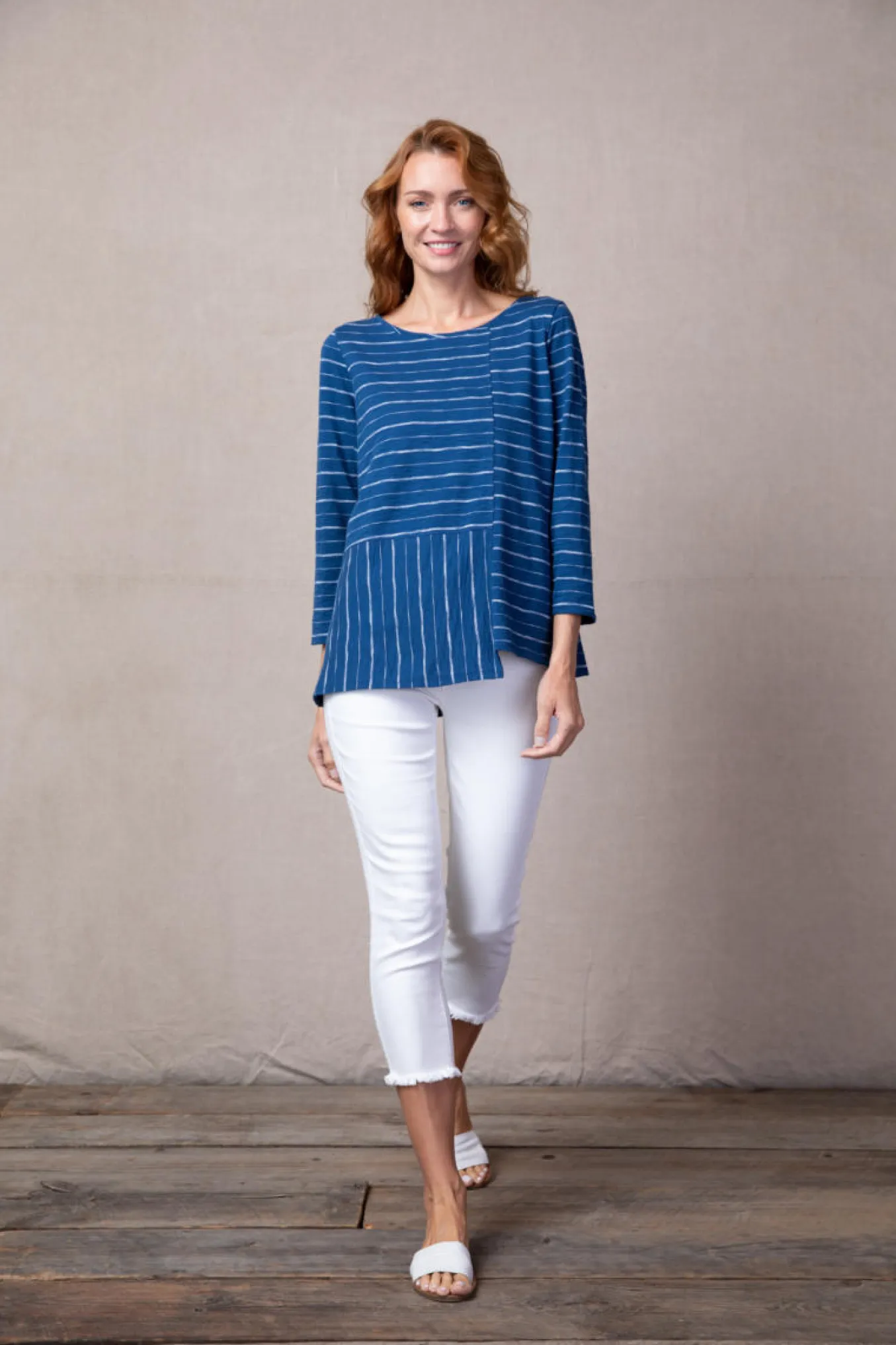 Habitat. Laguna Stripe Tee.