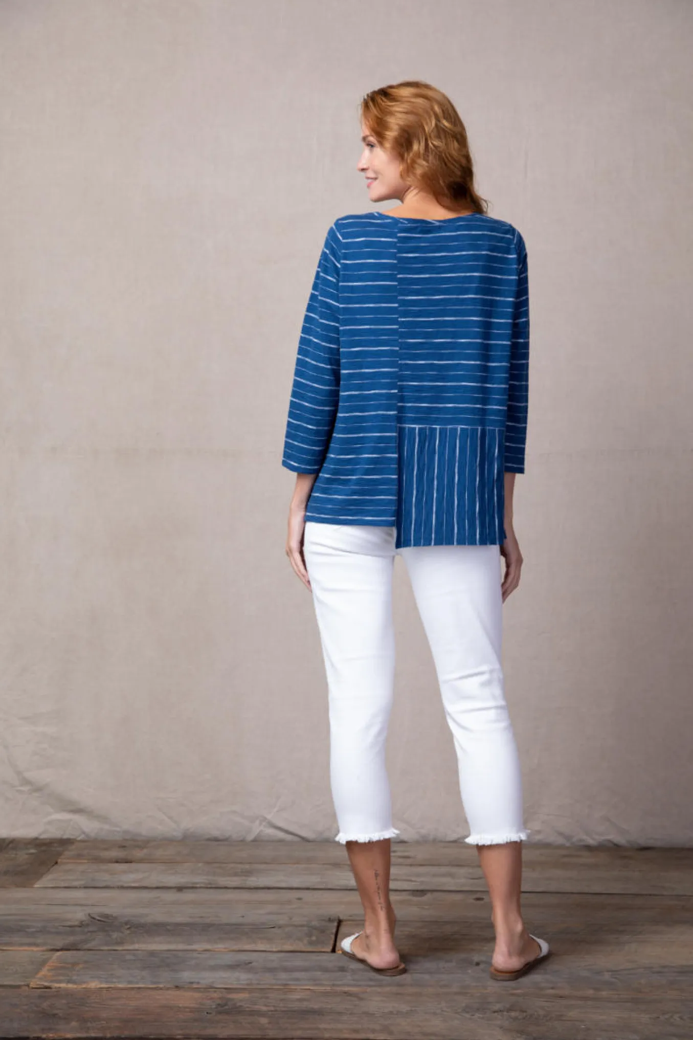 Habitat. Laguna Stripe Tee.