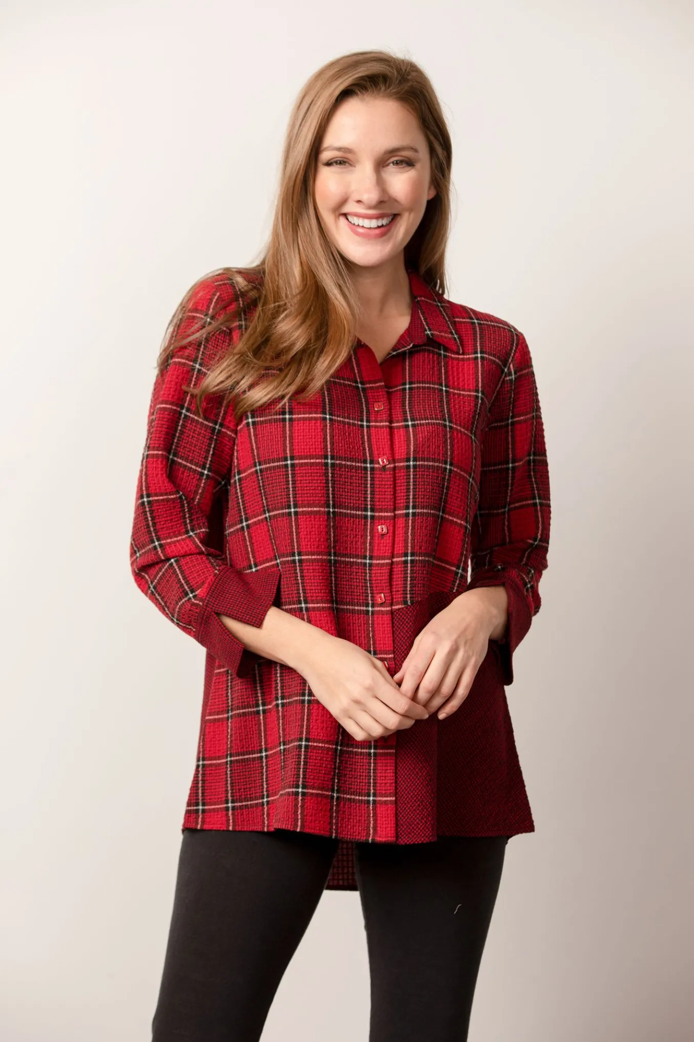 Habitat. Harvest Plaid Shaped Shirt.