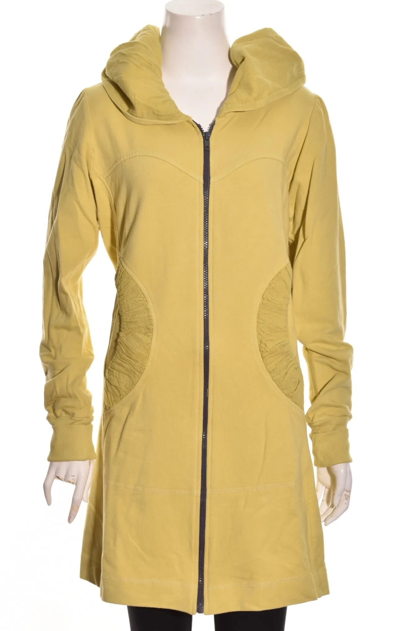 Color Me Cotton. Zip Front Long Hoodie.