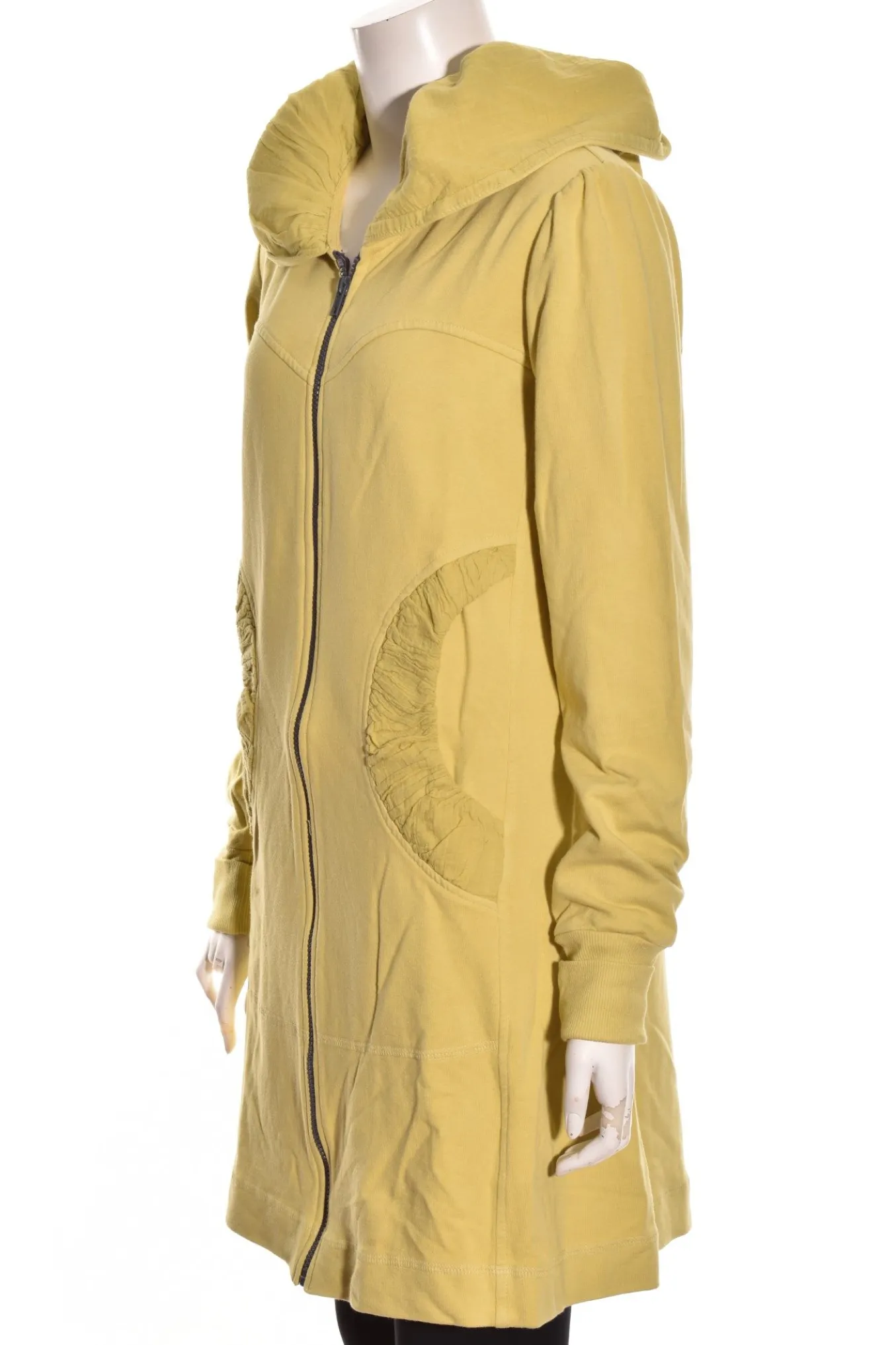 Color Me Cotton. Zip Front Long Hoodie.