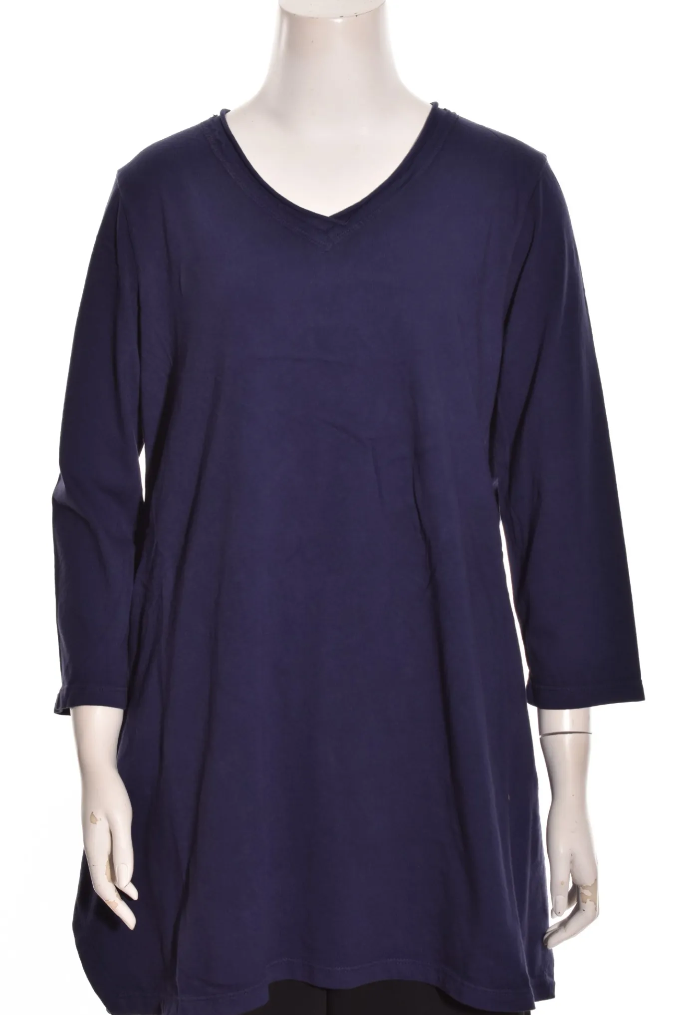 Prairie Cotton. Relaxed 3/4 Sleeve A-Line Tunic.