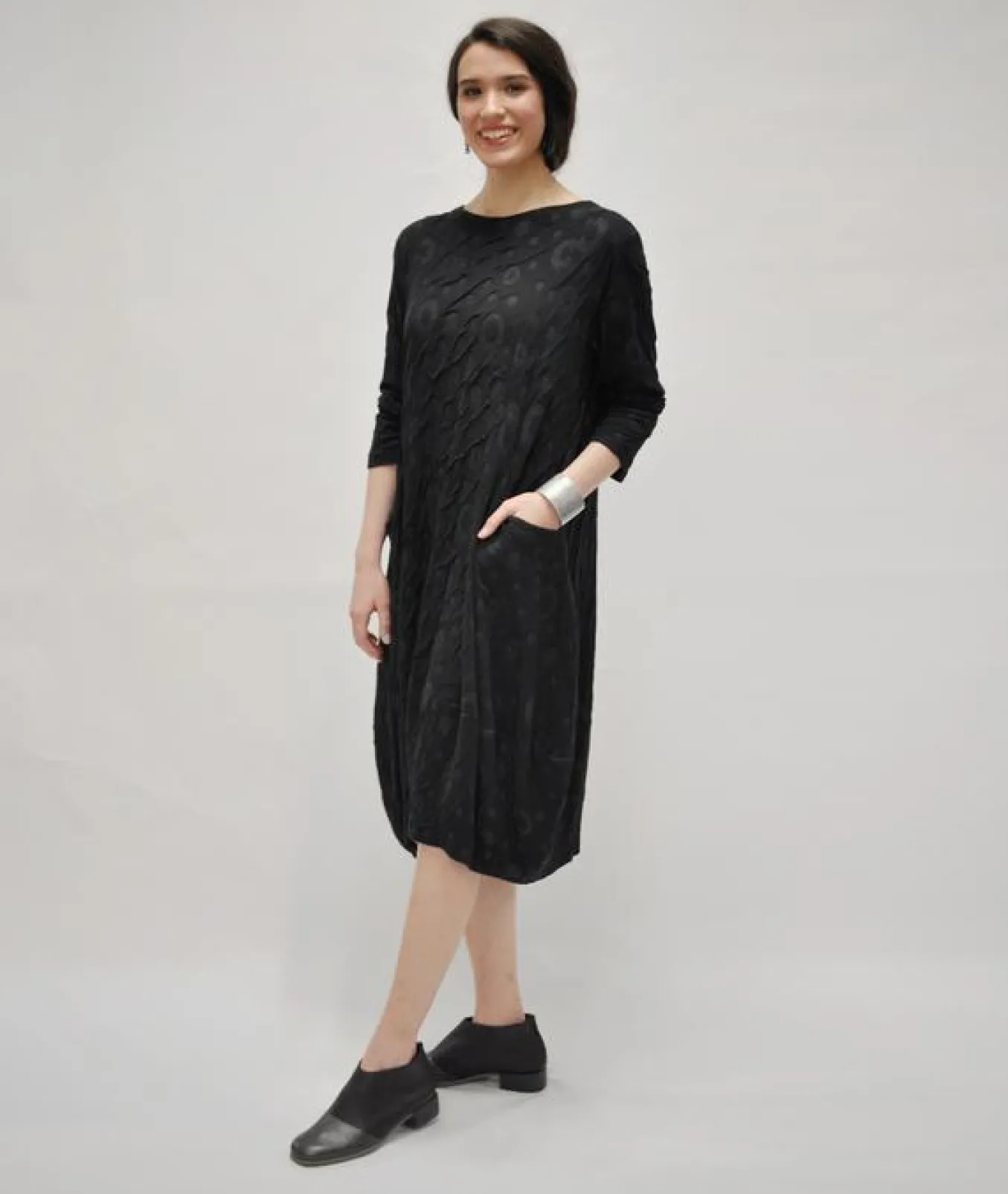 Niche. Vail Dress. Crazy Dot Knit.