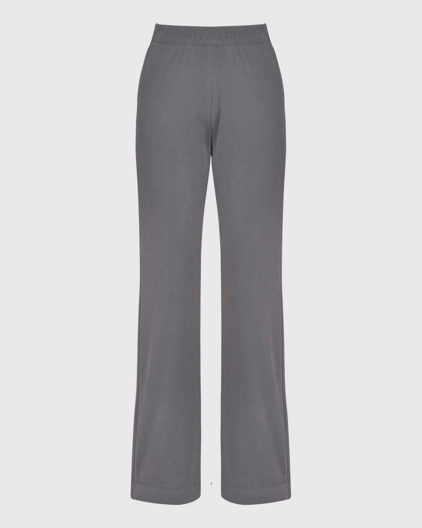 Alembika. Straight Legged Ribbed Cupro Pant.