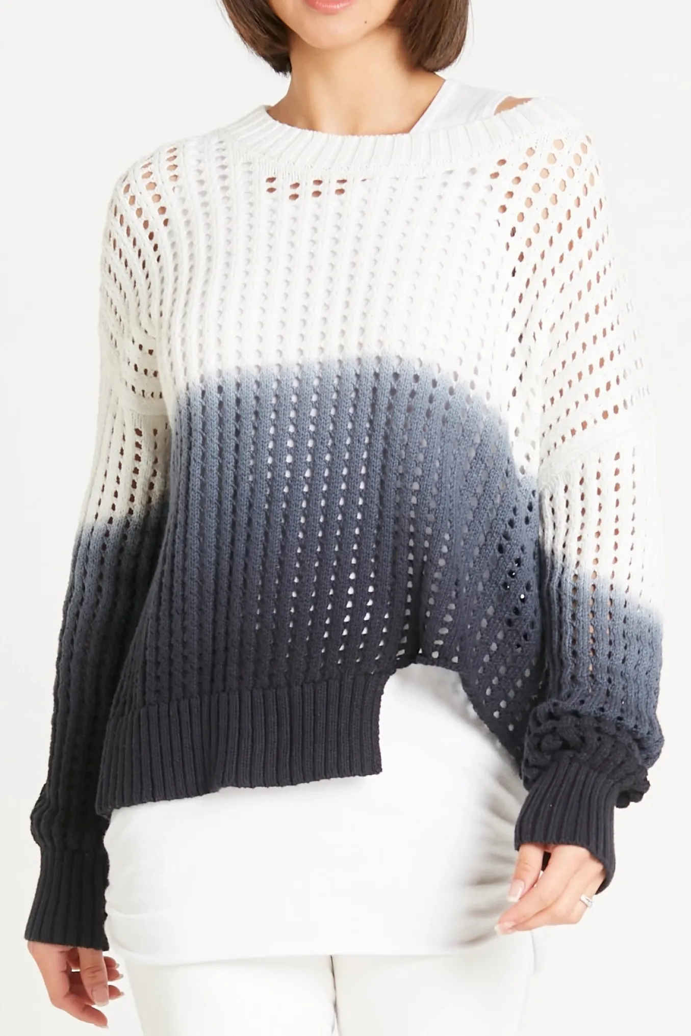 Planet. One Size Dip Dyed Crew.