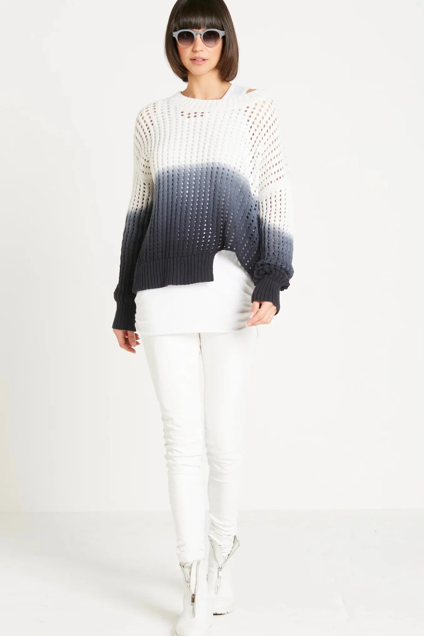 Planet. One Size Dip Dyed Crew.