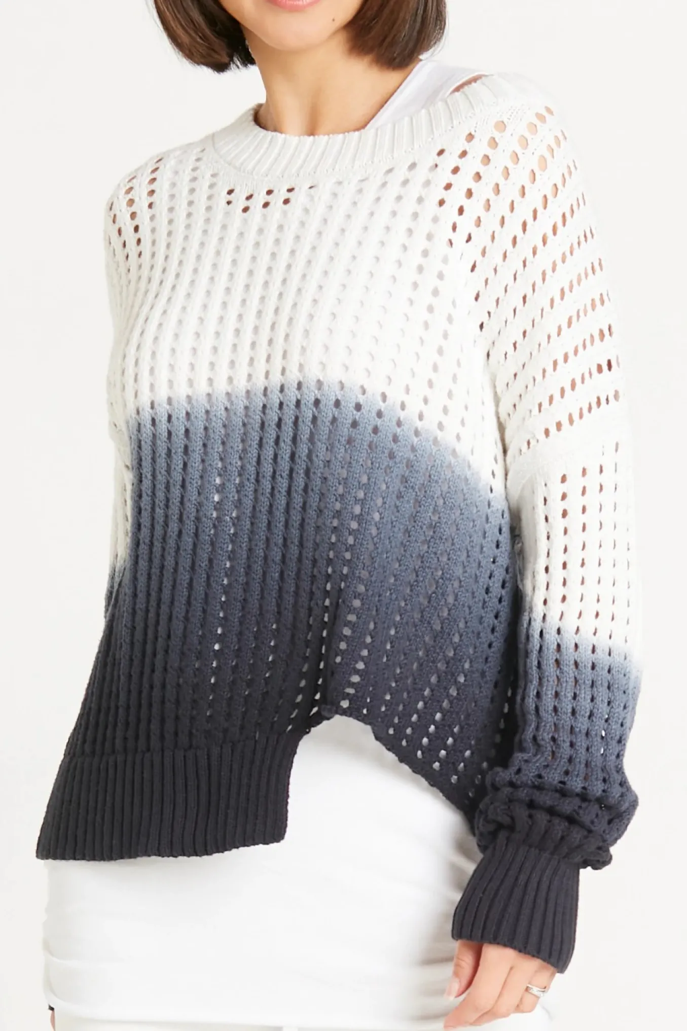 Planet. One Size Dip Dyed Crew.