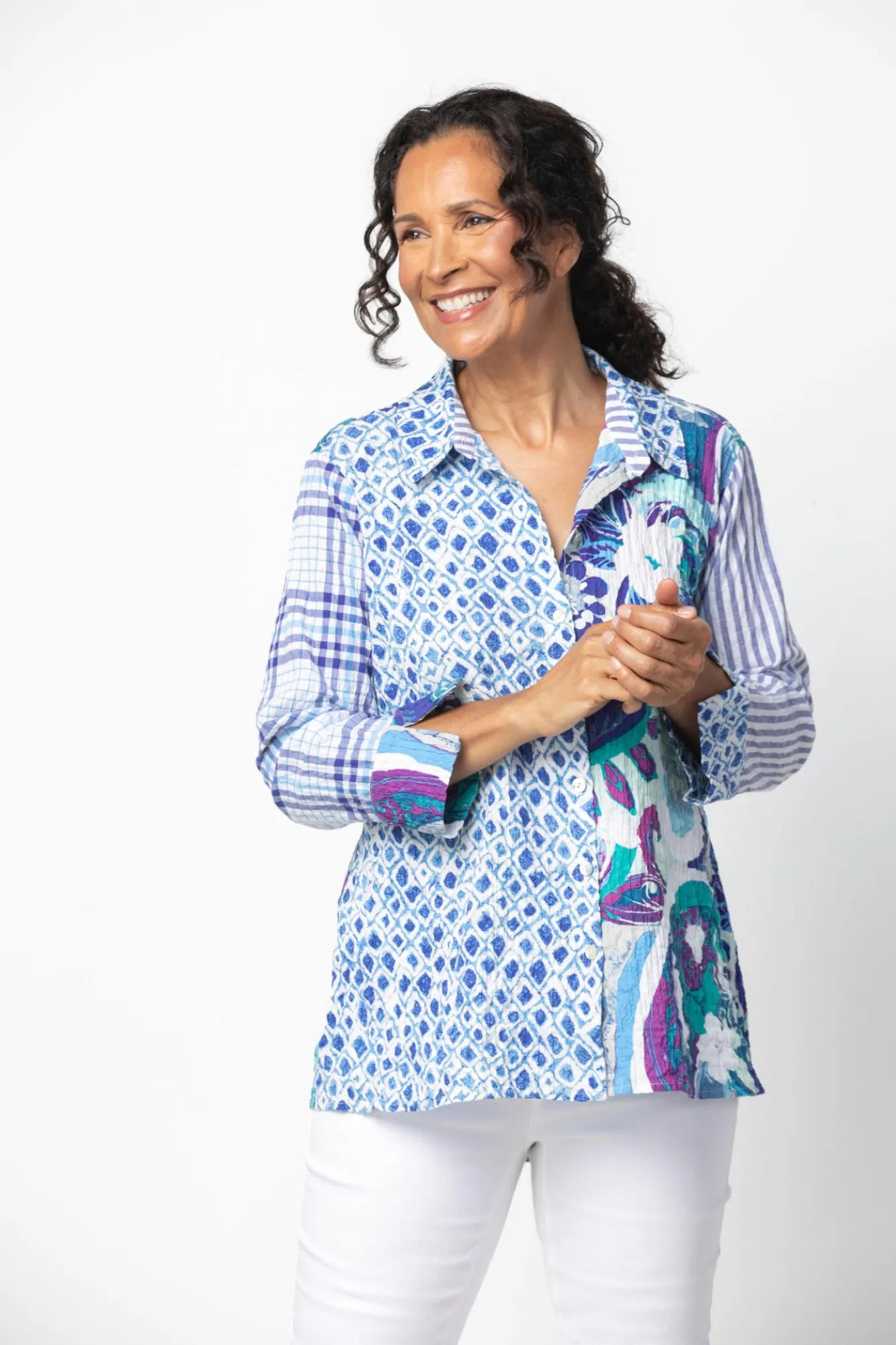 Habitat. Mixed Shaped Shirt.