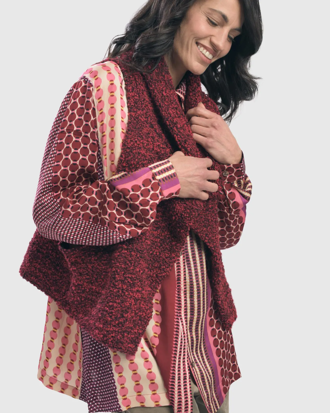 Alembika. Boucle Sweater Vest.