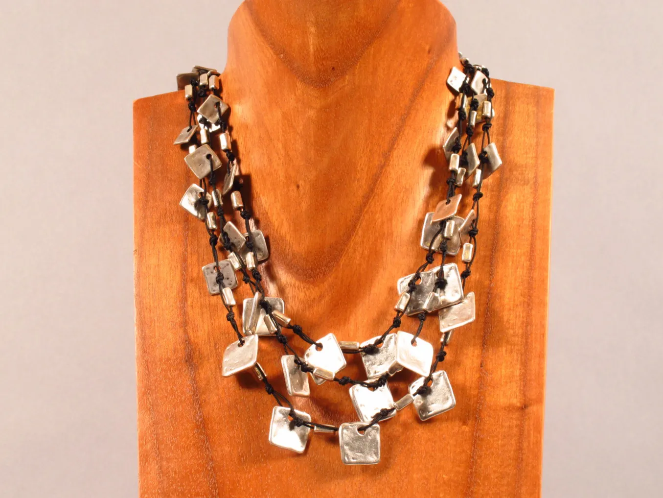 Chanour. Triple Tier Necklace. Slvr1033.
