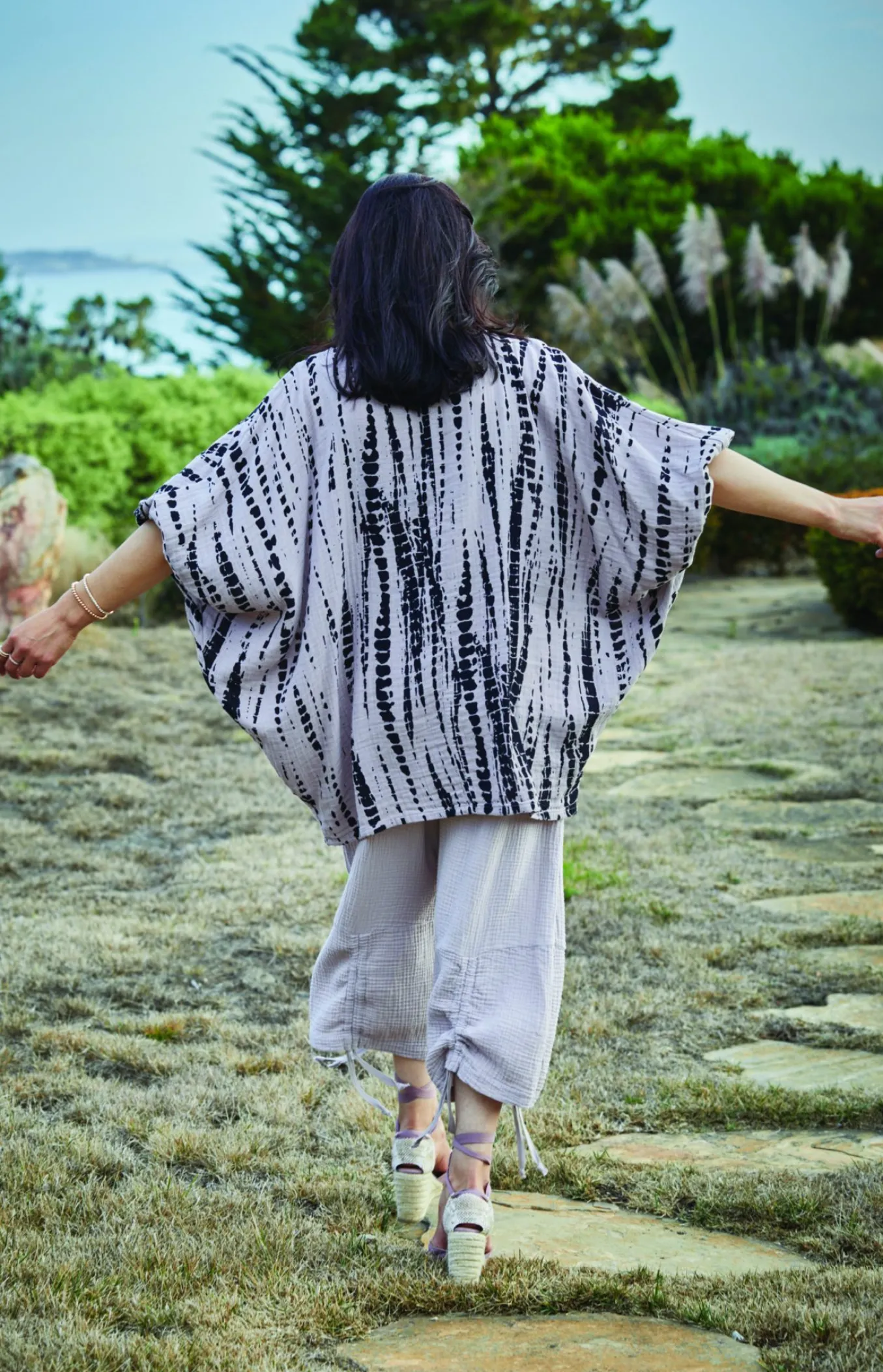 Bryn Walker. Ruched Pant In Cotton Gauze.