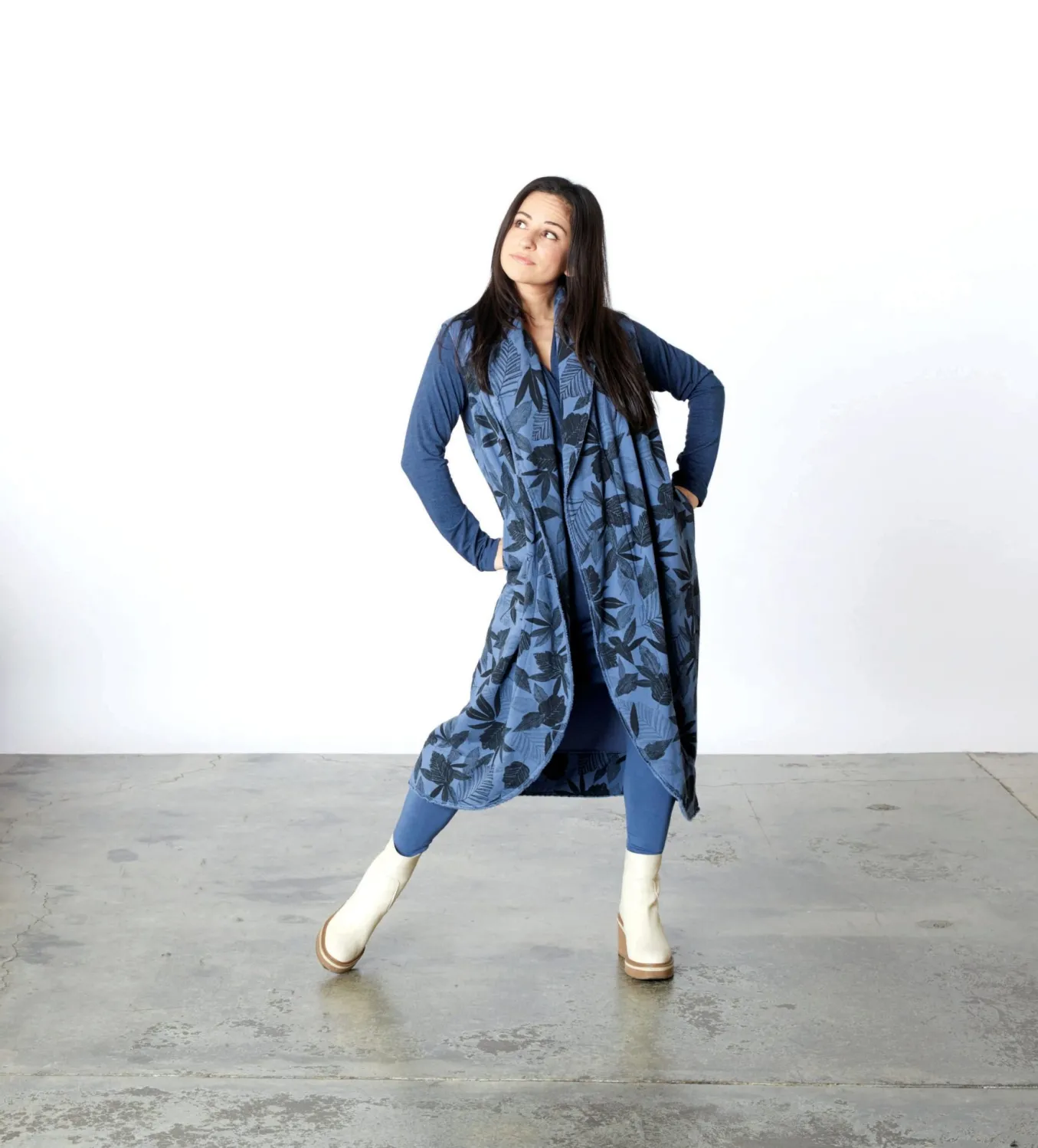 Bryn Walker. Long Wrap Vest.