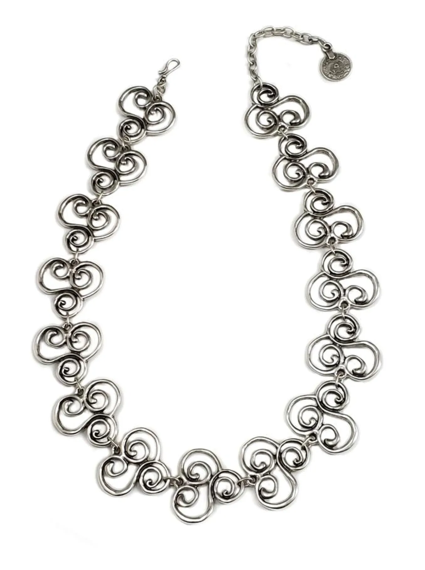 Chanour. Pewter Necklace. #1555.