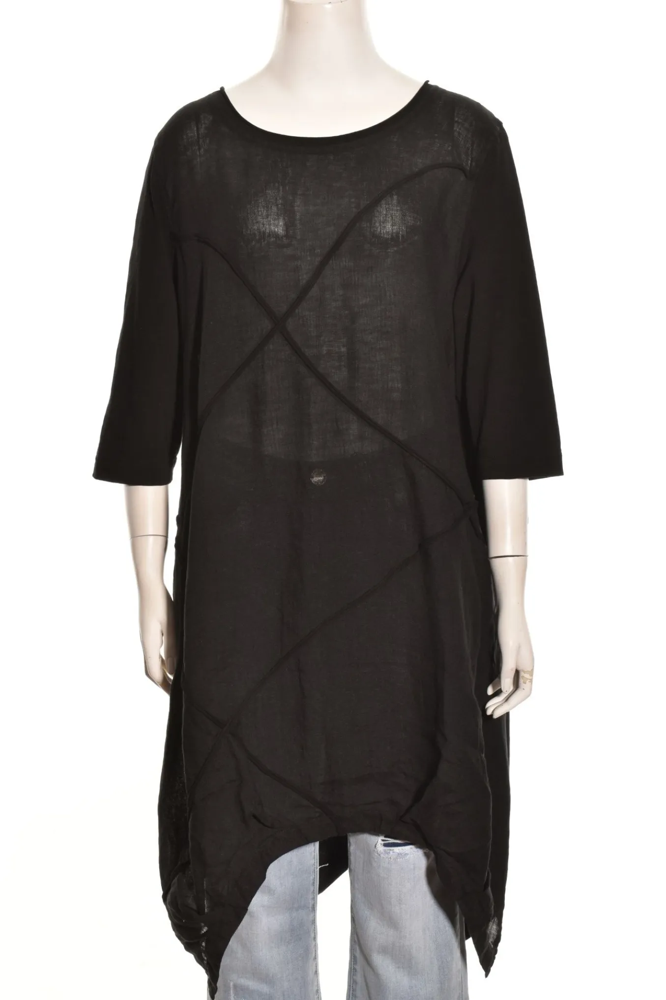 Cheyenne. Seamed Bubble Tunic Dress.