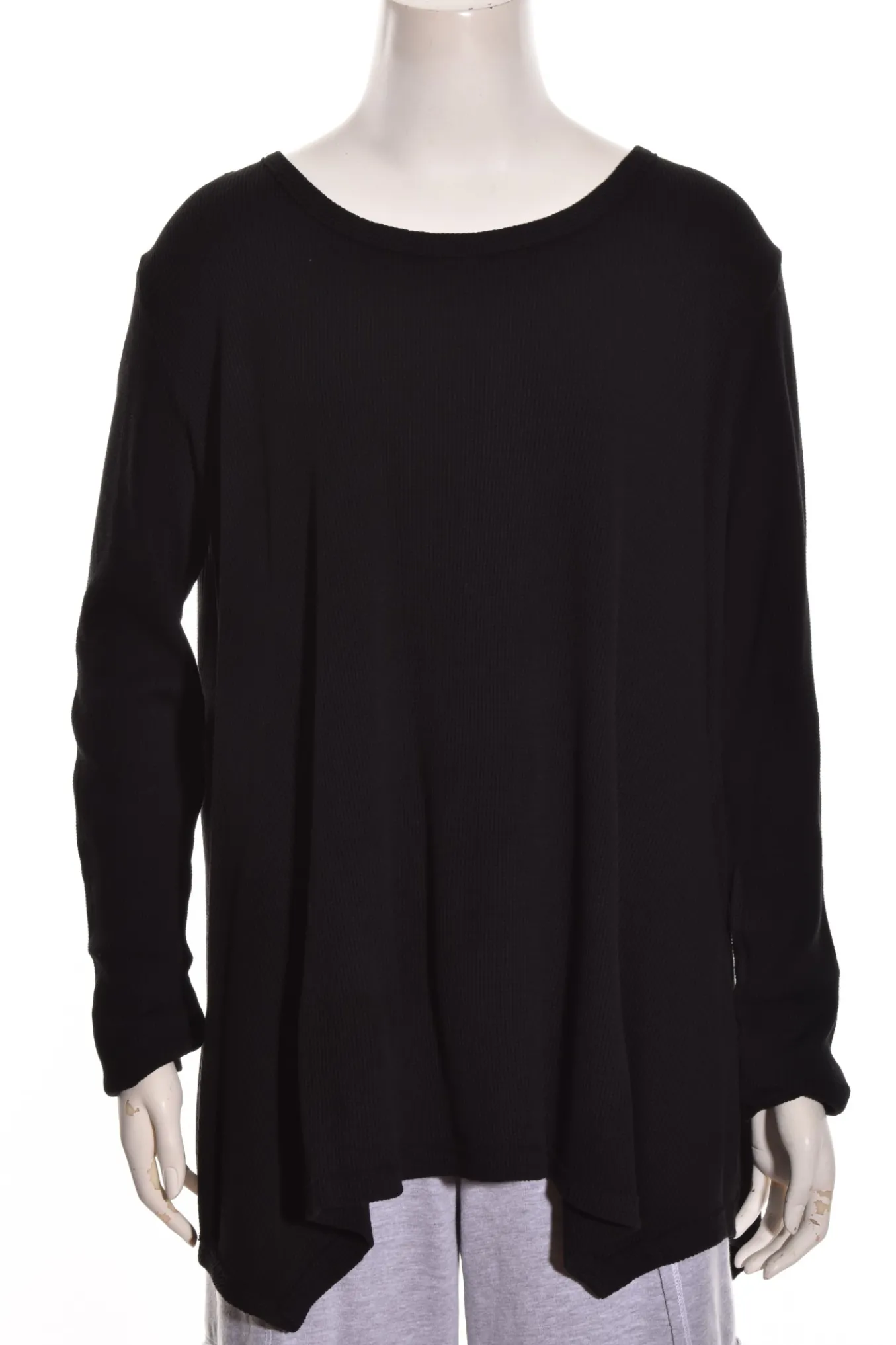 Prairie Cotton. Relaxed Long Sleeve A-Line Tunic.