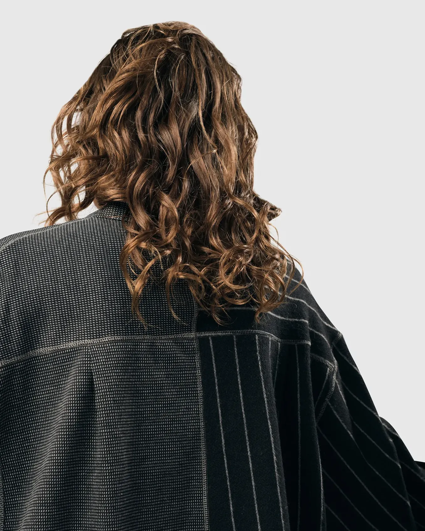 Alembika. Chalk Striped Shirt Jacket.