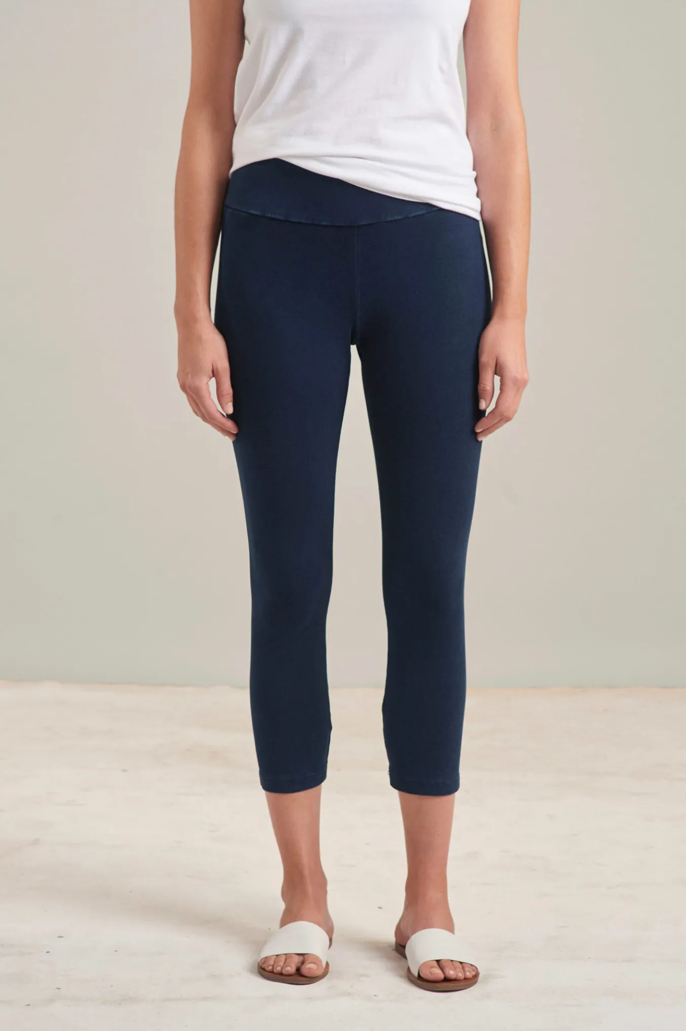 Habitat. Stone Wash Cotton Crop Pant In * *.