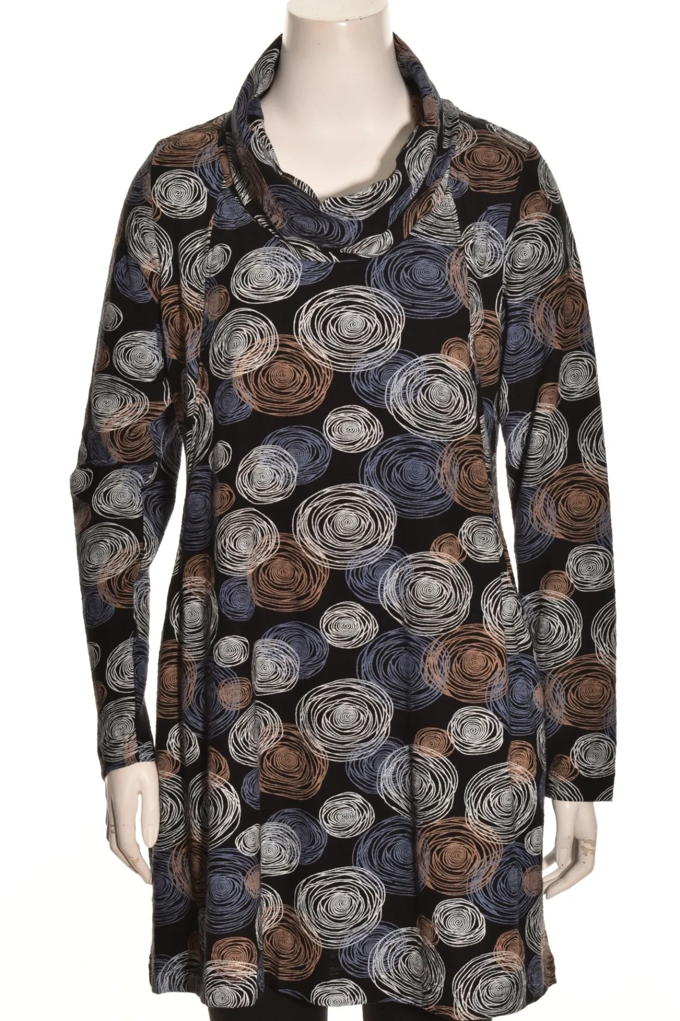 Komil. Spiral Circle Cowl Neck Tunic.