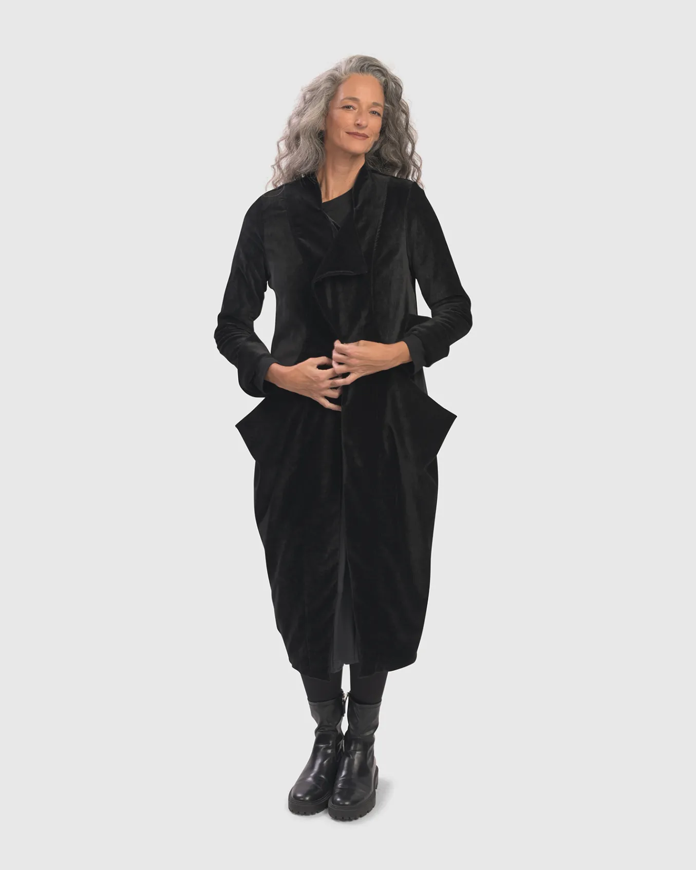 Alembika. The Velvety Soft Drape Jacket.