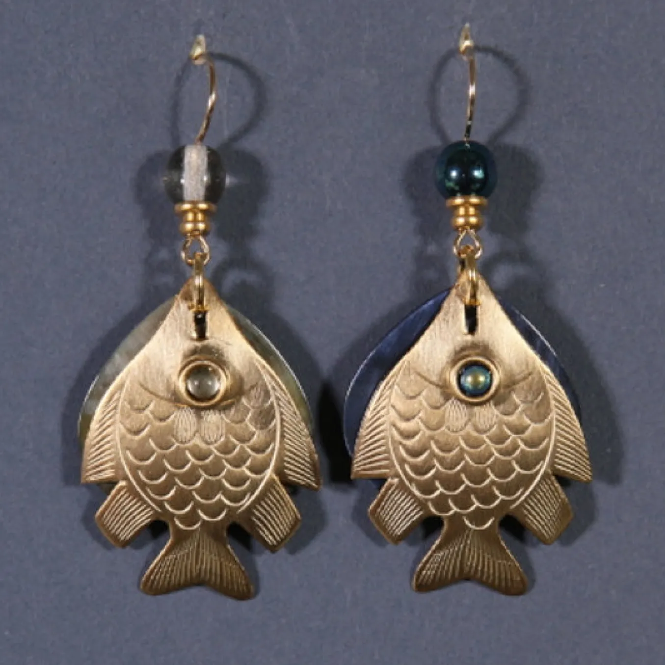 John Michael Richardson Jewelry, Inc. Fishfries Earrings.
